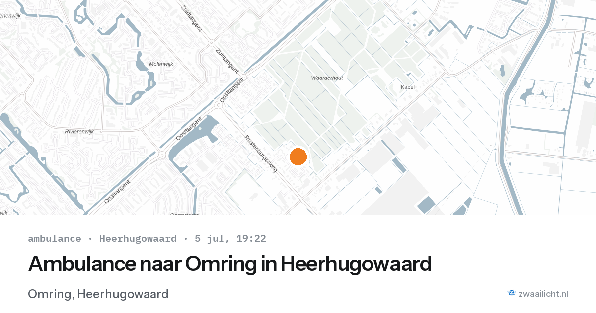 Ambulance naar Omring in Heerhugowaard — 5 jul 2026