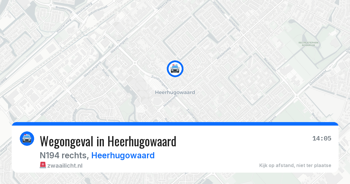 Wegongeval in Heerhugowaard — 5 mei 2026