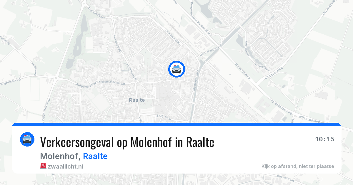 Verkeersongeval op Molenhof in Raalte — 25 apr 2026