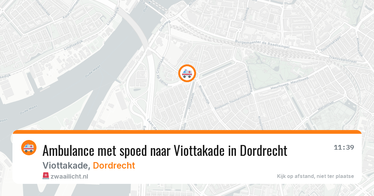 Ambulance met spoed naar Viottakade in Dordrecht — 8 apr 2026