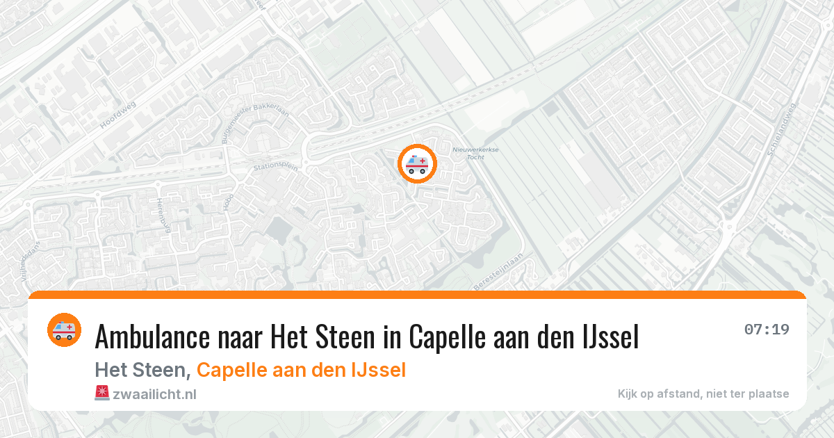 Ambulance naar Het Steen in Capelle aan den IJssel — 5 jul 2026