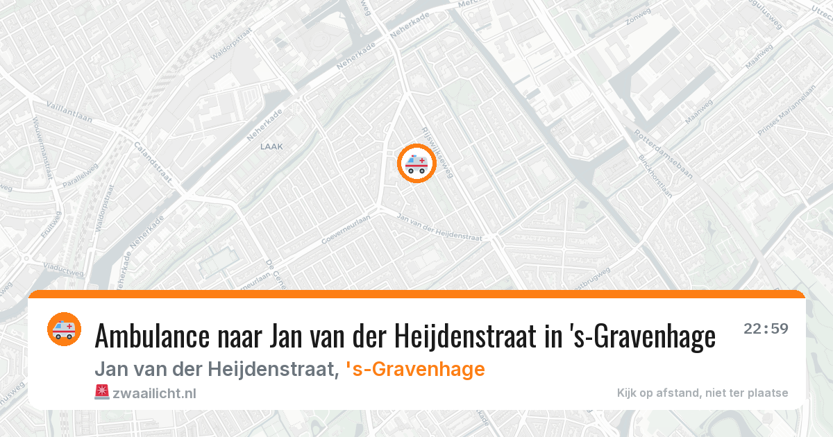 Ambulance naar Jan van der Heijdenstraat in 's-Gravenhage — 3 jul 2026