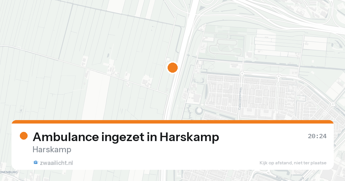 Ambulance ingezet in Harskamp — 23 aug 2026