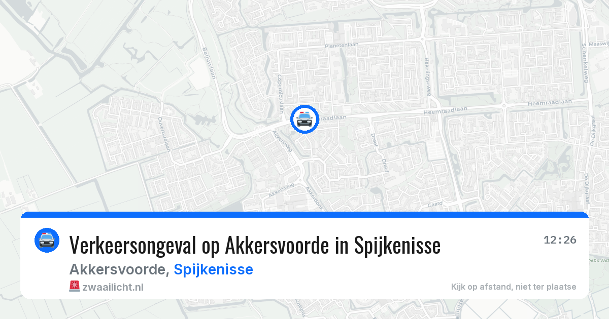 Verkeersongeval op Akkersvoorde in Spijkenisse — 8 apr 2026