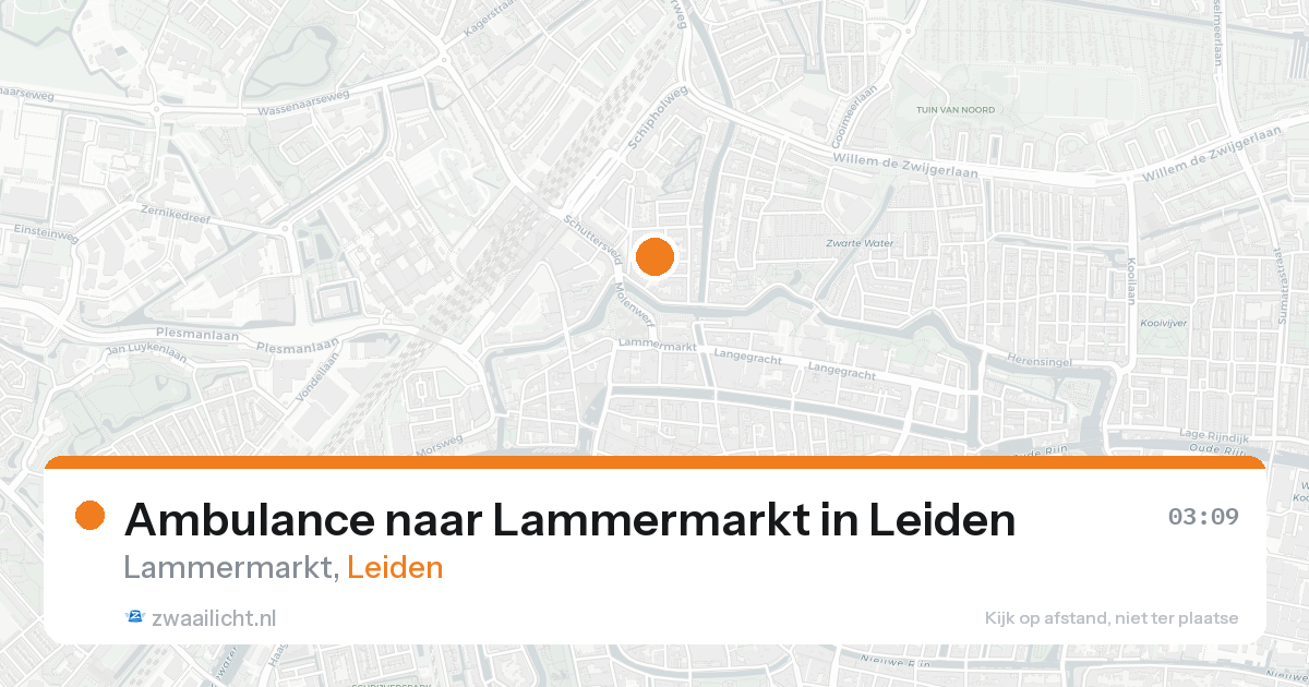 Ambulance naar Lammermarkt in Leiden — 31 jan 2026
