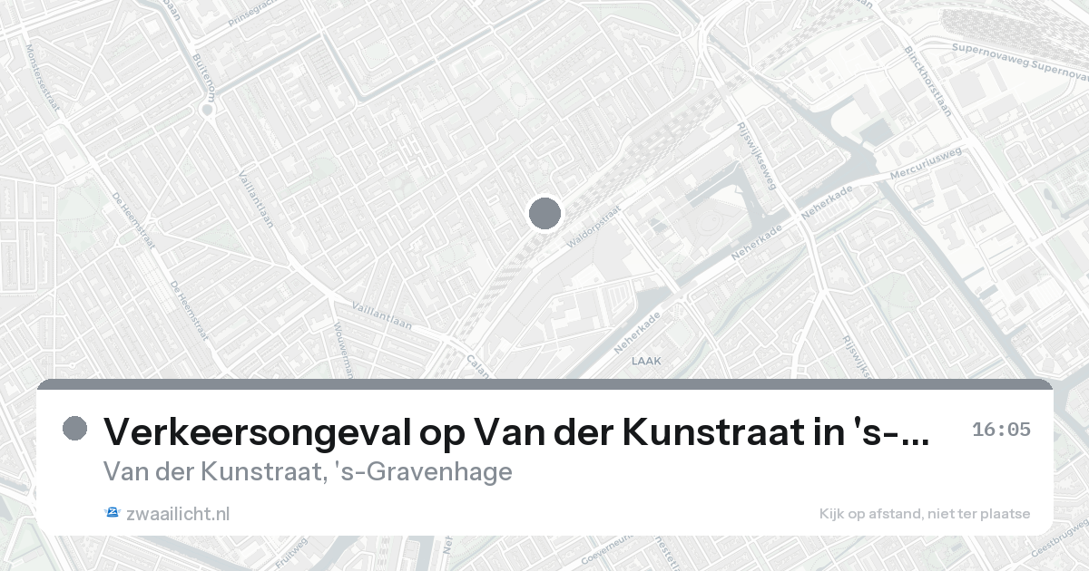 Verkeersongeval op Van der Kunstraat in 's-Gravenhage — 7 feb 2026