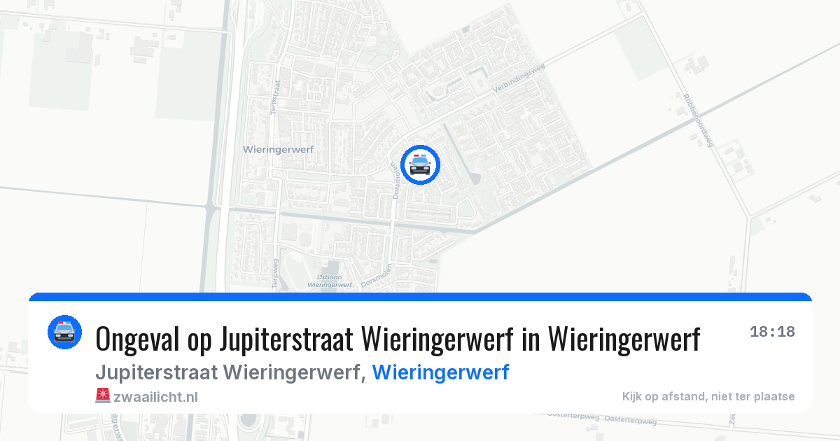 Ongeval op Jupiterstraat Wieringerwerf in Wieringerwerf — 28 jun 2026