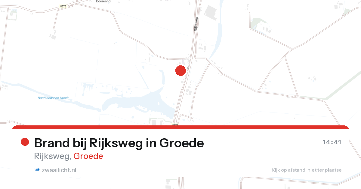 Brand bij Rijksweg in Groede — 21 aug 2026