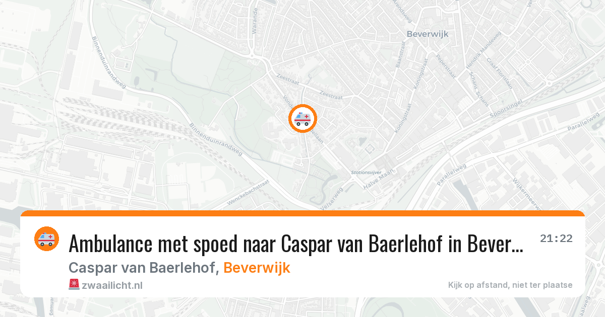 Ambulance met spoed naar Caspar van Baerlehof in Beverwijk — 18 jun 2026