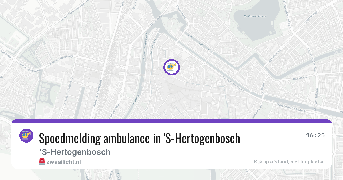 Spoedmelding ambulance in 'S-Hertogenbosch — 25 jun 2026