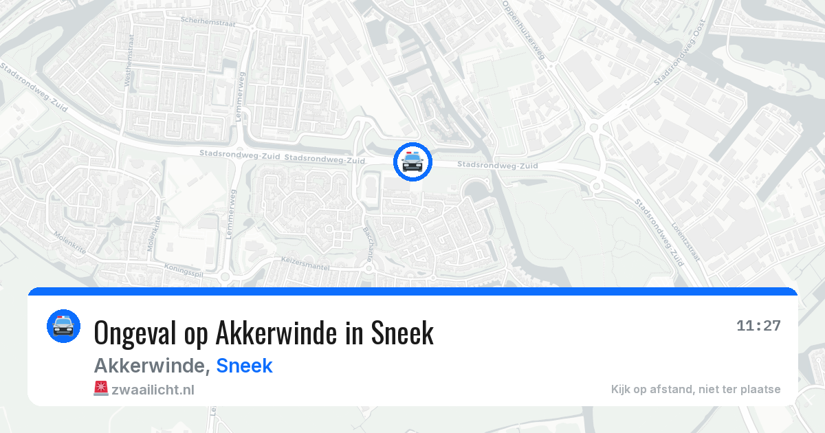 Ongeval op Akkerwinde in Sneek — 31 jul 2026