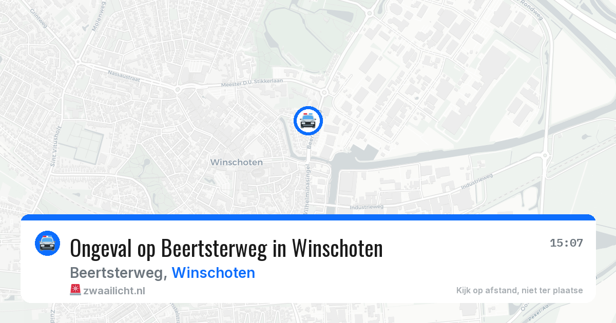 Ongeval op Beertsterweg in Winschoten — 20 jun 2026