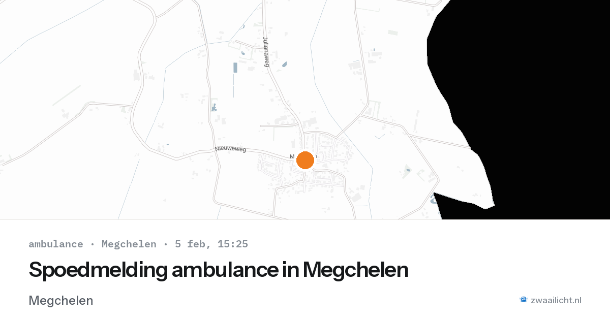 Spoedmelding ambulance in Megchelen — 5 feb 2026