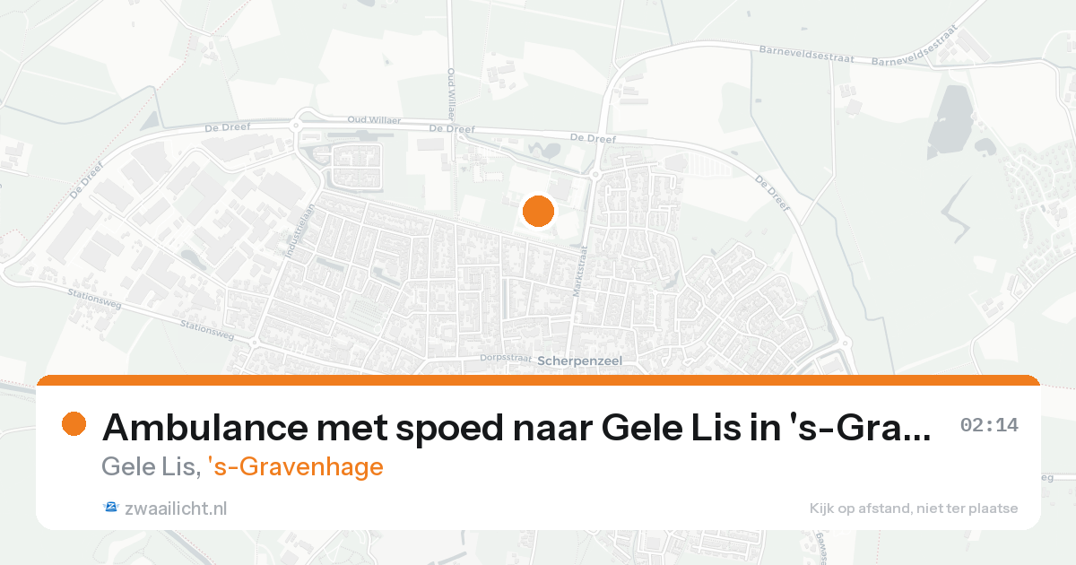 Ambulance met spoed naar Gele Lis in 's-Gravenhage — 31 jan 2026