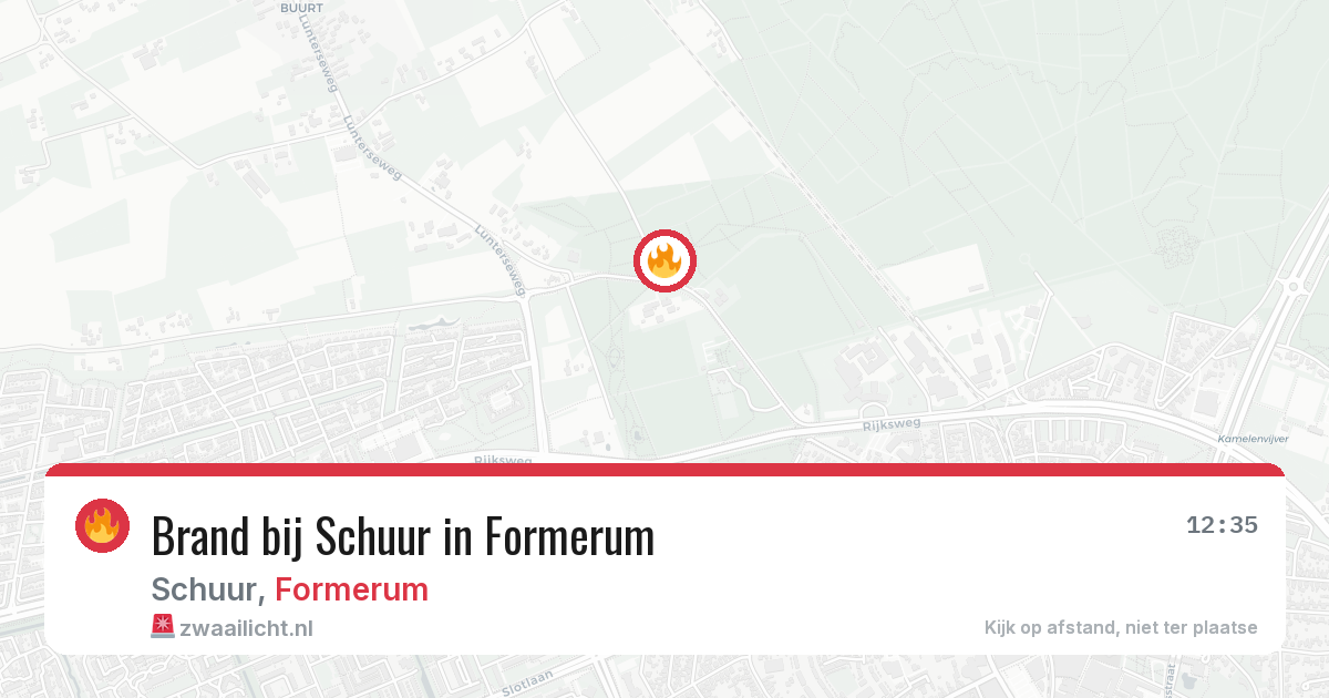 Brand bij Schuur in Formerum — 27 apr 2026