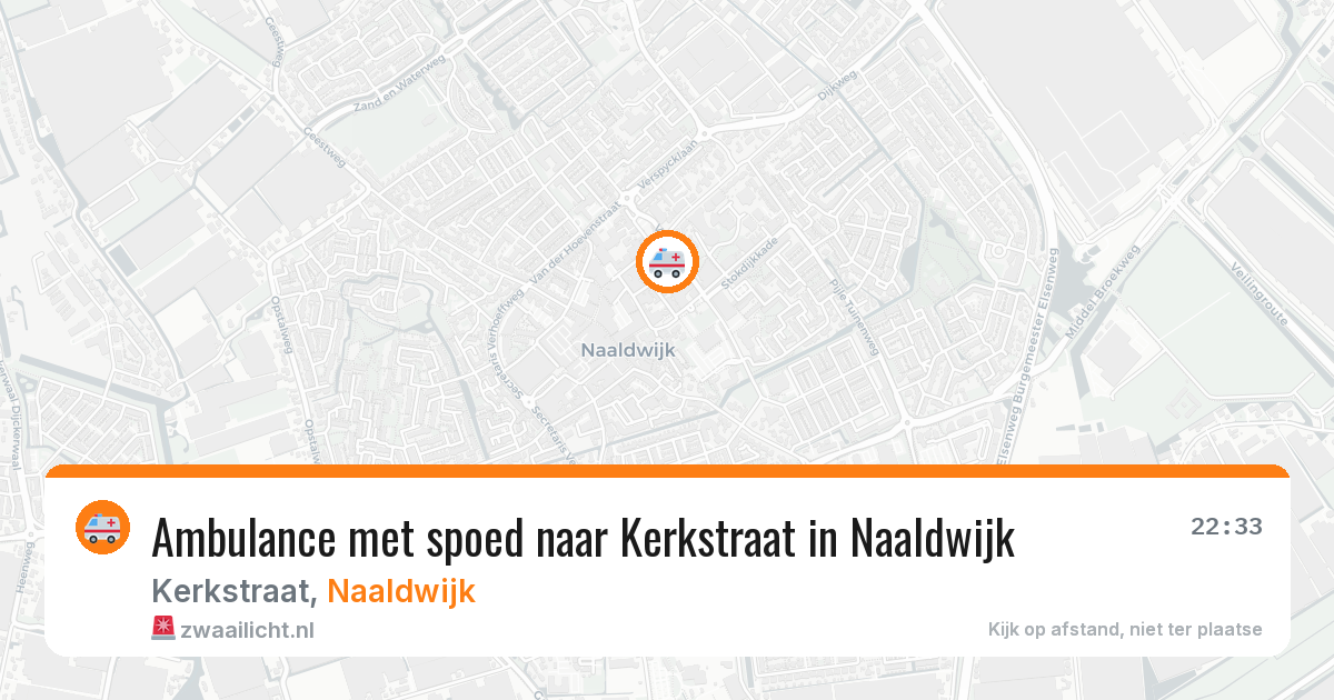 Ambulance met spoed naar Kerkstraat in Naaldwijk — 30 jun 2026