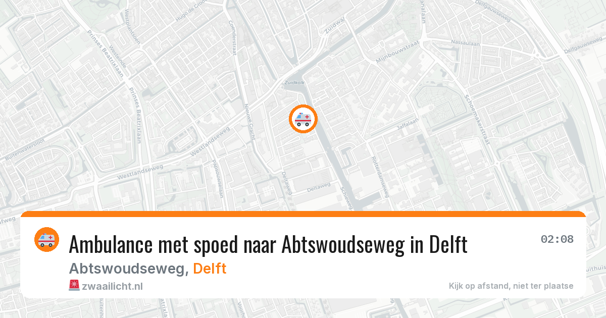 Ambulance met spoed naar Abtswoudseweg in Delft — 11 feb 2026