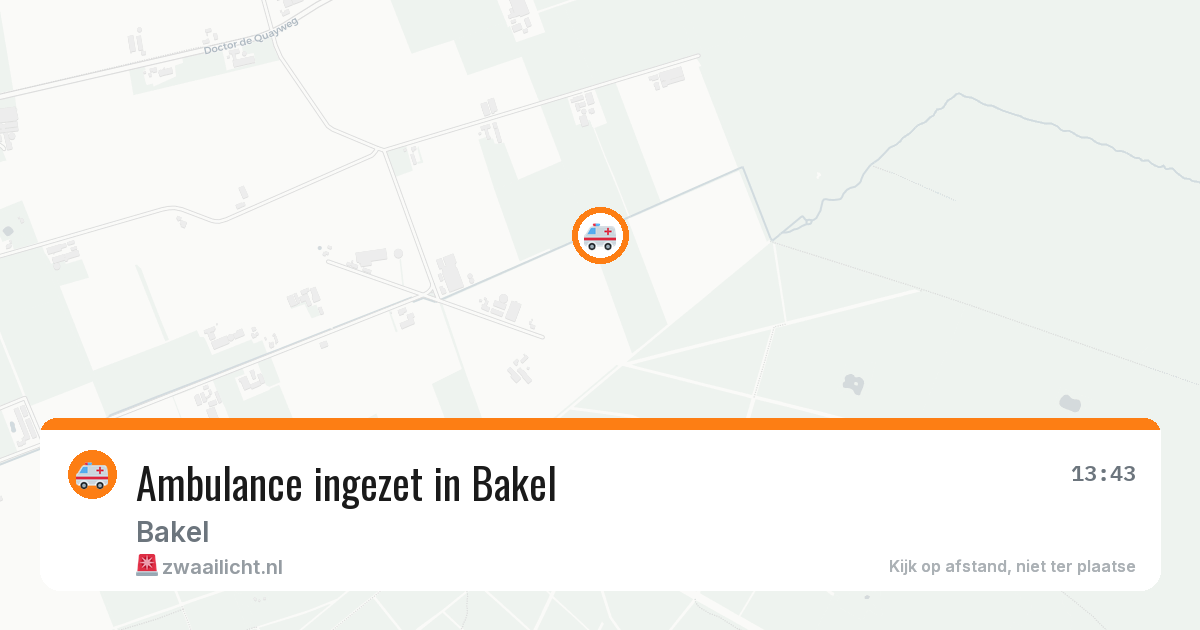Ambulance ingezet in Bakel — 2 jul 2026