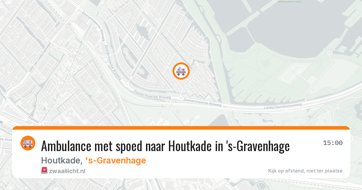 Ambulance met spoed naar Houtkade in 's-Gravenhage — 8 jul 2026