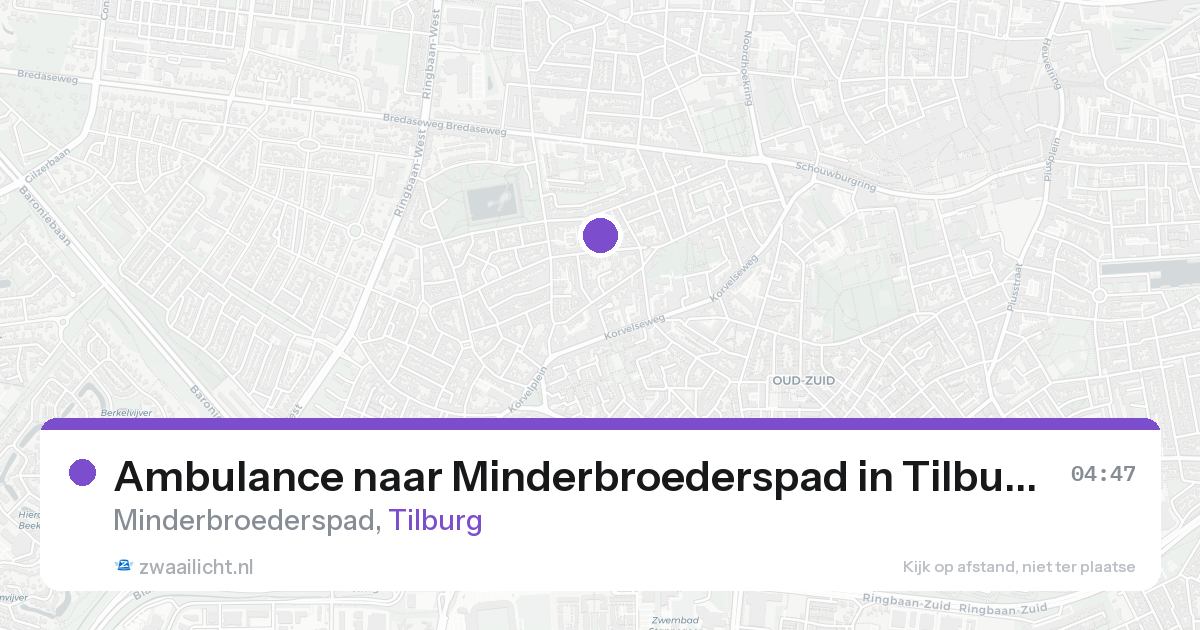 Ambulance naar Minderbroederspad in Tilburg — 21 aug 2026