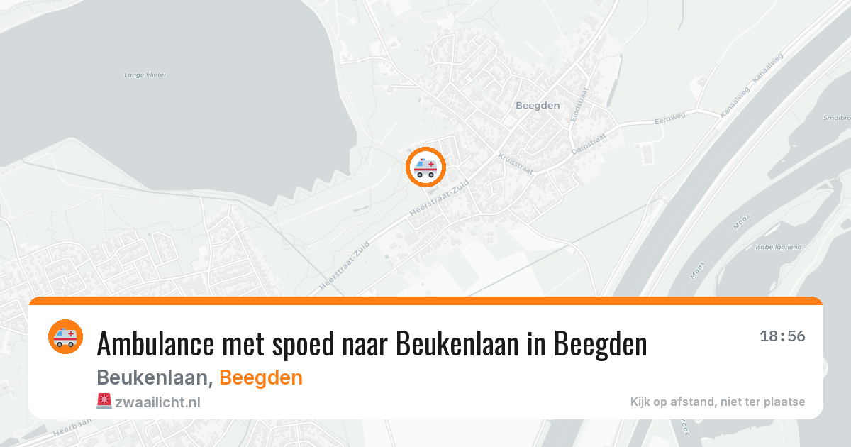 Ambulance met spoed naar Beukenlaan in Beegden — 24 mei 2026