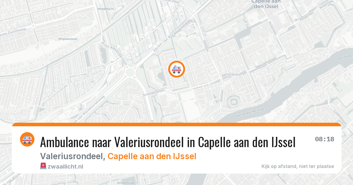 Ambulance naar Valeriusrondeel in Capelle aan den IJssel — 10 jun 2026