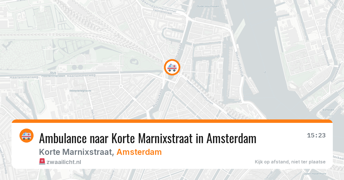 Ambulance naar Korte Marnixstraat in Amsterdam — 30 jun 2026