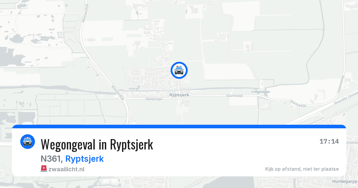 Wegongeval in Ryptsjerk — 20 mei 2026