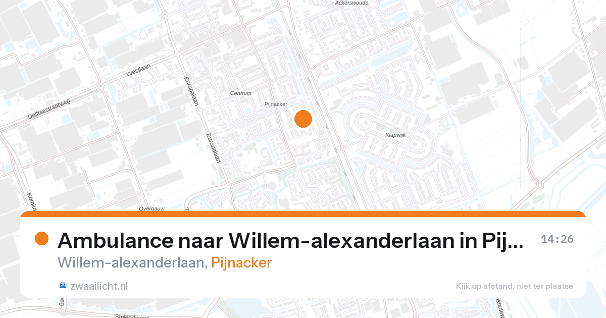 Ambulance naar Willem-alexanderlaan in Pijnacker — 6 mrt 2026