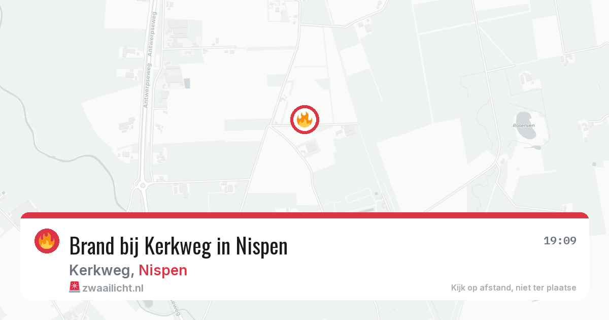 Brand bij Kerkweg in Nispen — 16 feb 2026
