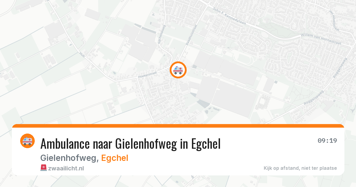 Ambulance naar Gielenhofweg in Egchel — 2 aug 2026
