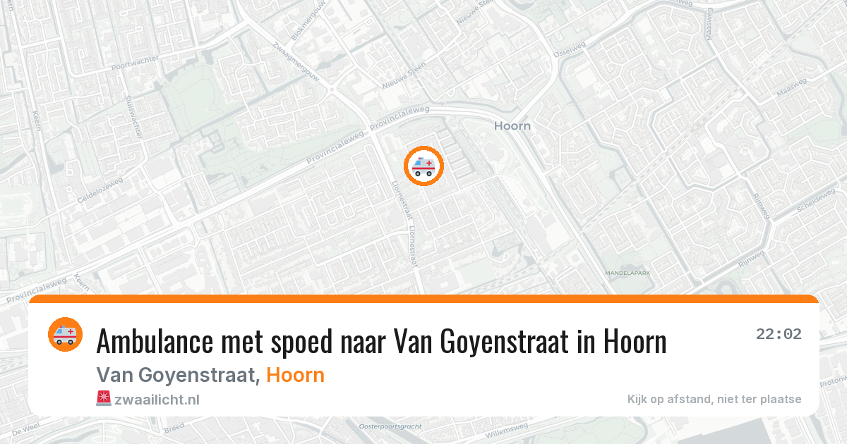 Ambulance met spoed naar Van Goyenstraat in Hoorn — 4 aug 2026