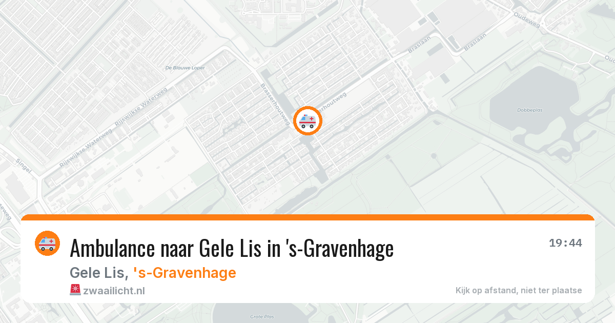 Ambulance naar Gele Lis in 's-Gravenhage — 12 jun 2026