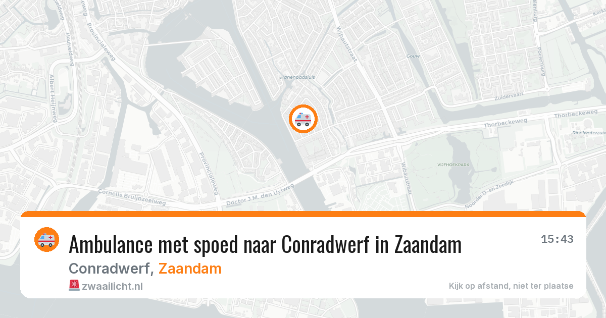Ambulance met spoed naar Conradwerf in Zaandam — 17 jun 2026