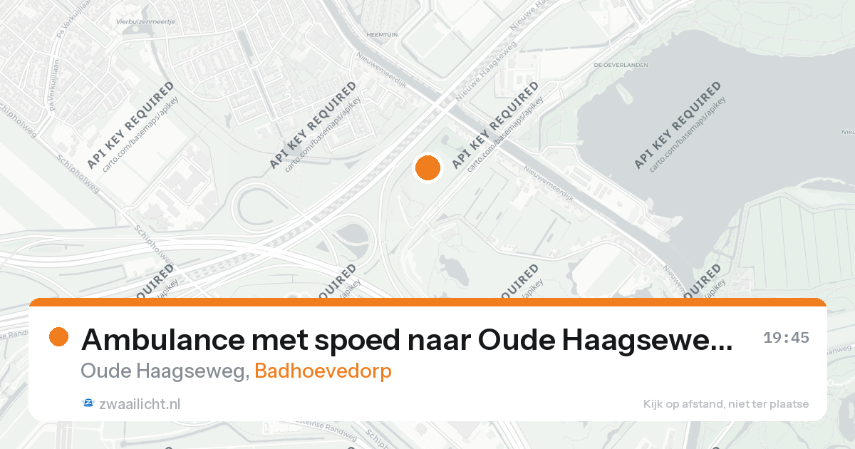 Ambulance met spoed naar Oude Haagseweg in Badhoevedorp — 6 jun 2026