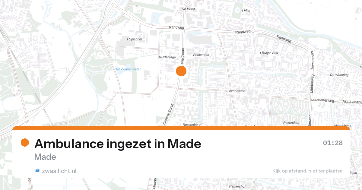 Ambulance ingezet in Made — 1 feb 2026