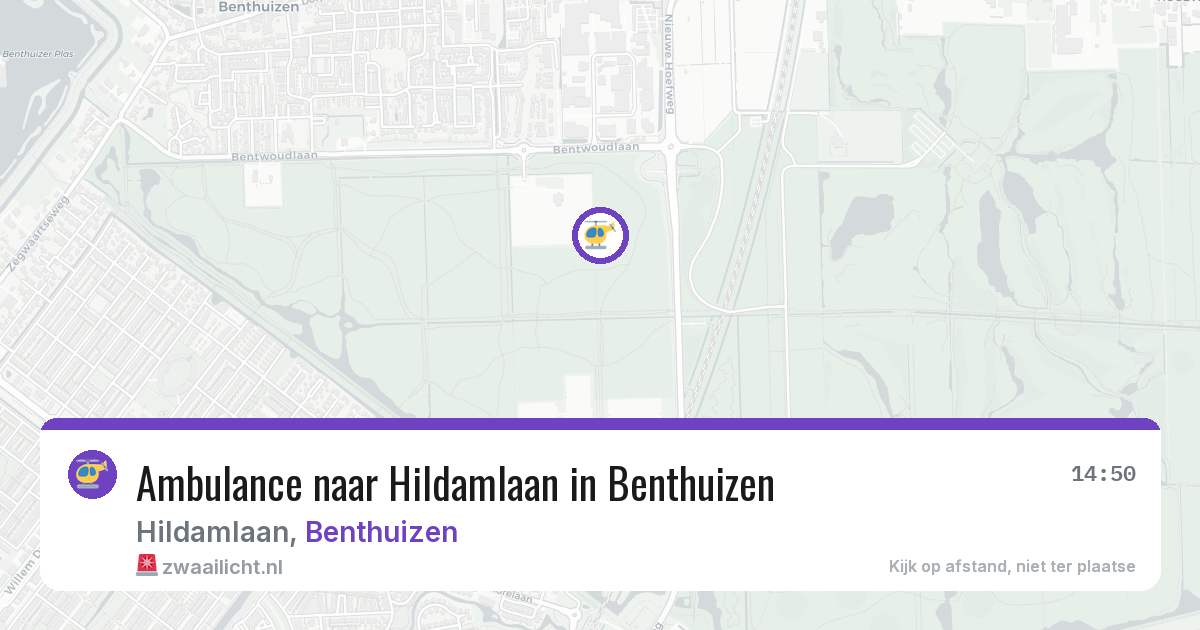 Ambulance naar Hildamlaan in Benthuizen — 20 jun 2026