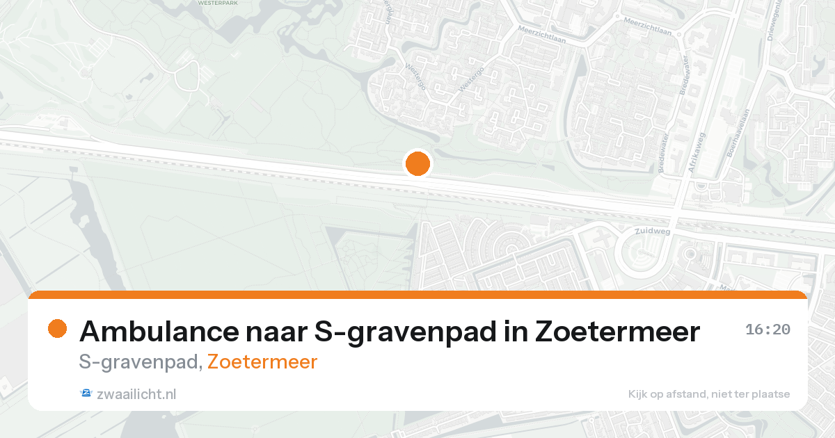 Ambulance naar S-gravenpad in Zoetermeer — 18 mrt 2026