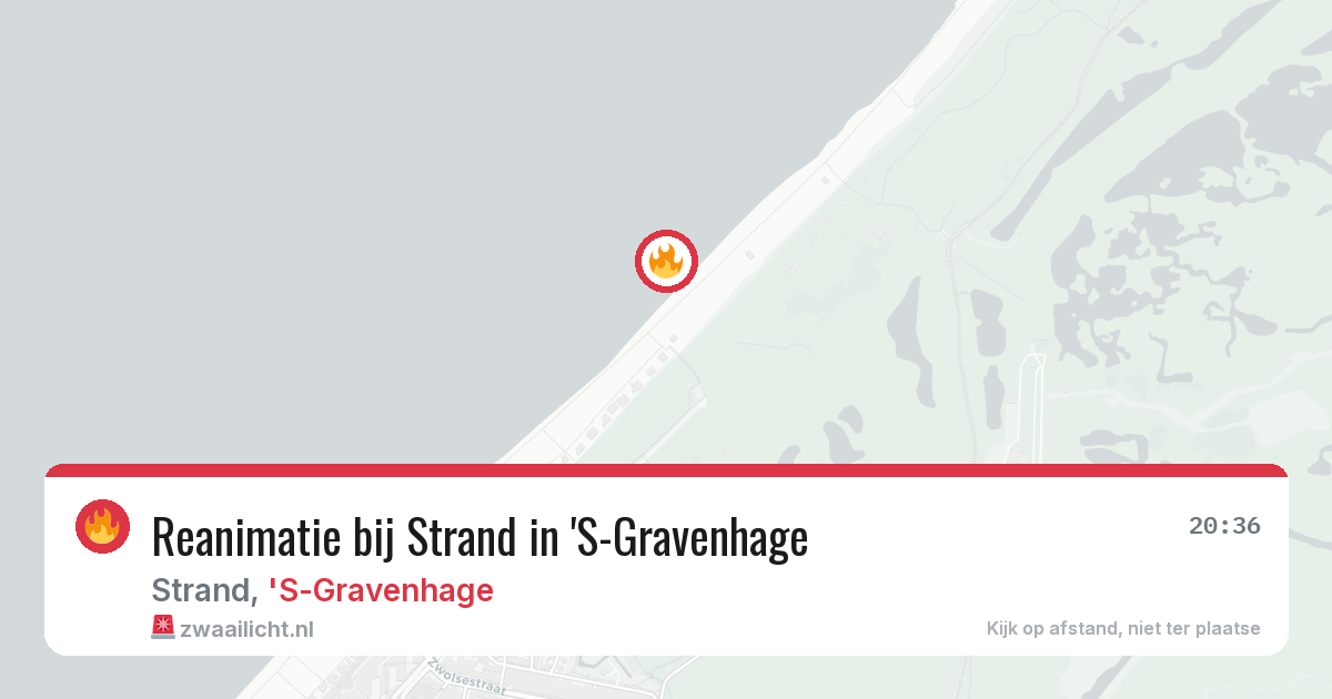 Reanimatie bij Strand in 'S-Gravenhage — 13 jun 2026