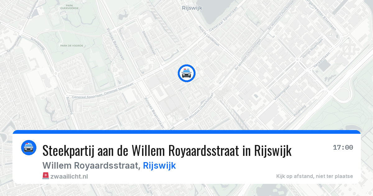 Steekpartij aan de Willem Royaardsstraat in Rijswijk — 22 jun 2026