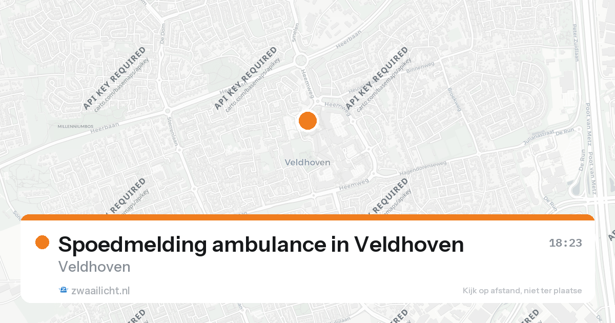 Spoedmelding ambulance in Veldhoven — 19 jun 2026