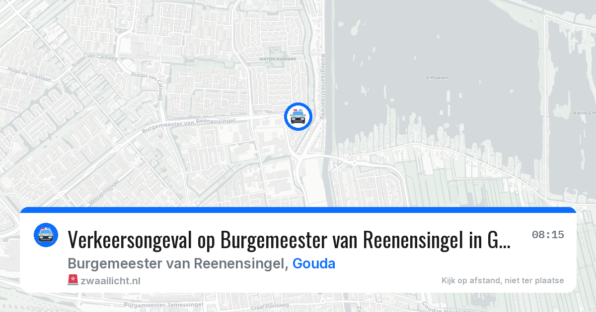 Verkeersongeval op Burgemeester van Reenensingel in Gouda — 23 jun 2026