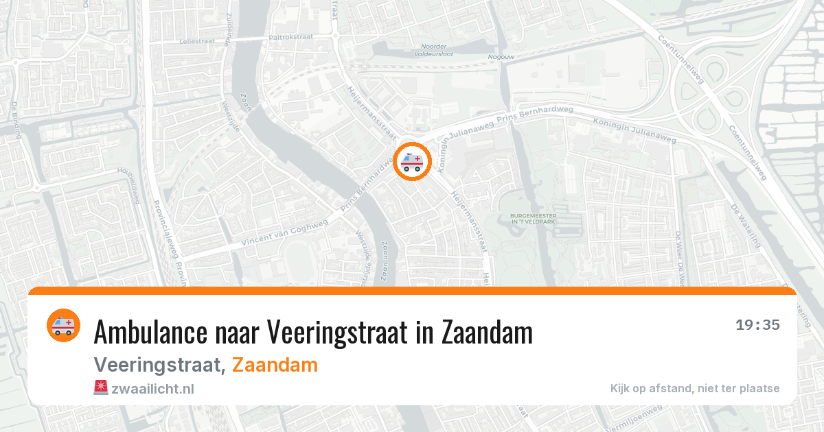 Ambulance naar Veeringstraat in Zaandam — 29 jan 2026