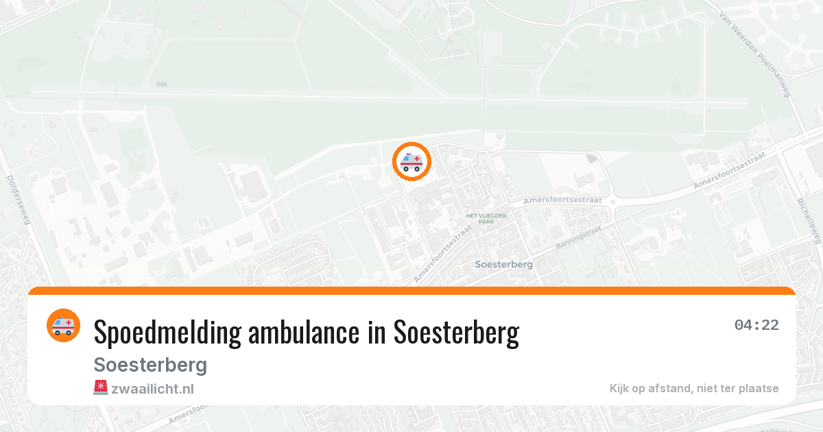 Spoedmelding ambulance in Soesterberg — 17 jan 2026