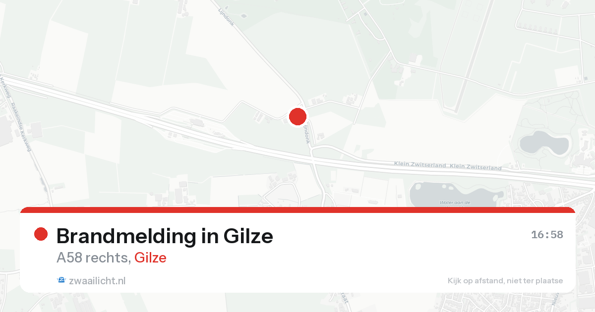 Brandmelding in Gilze — 17 aug 2026