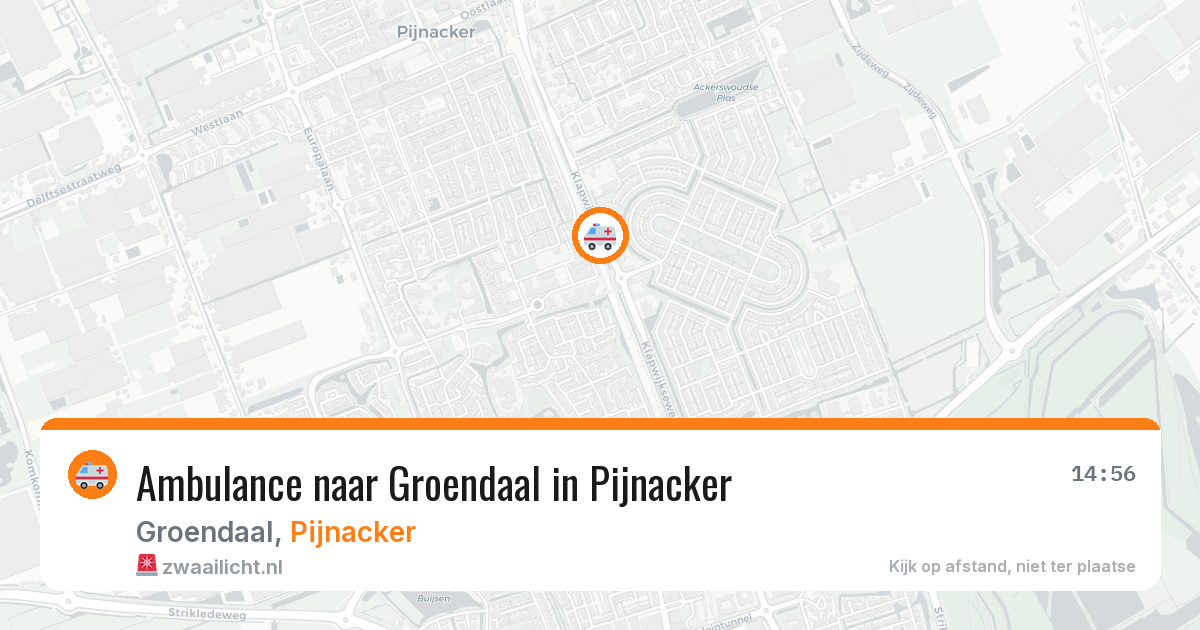 Ambulance naar Groendaal in Pijnacker — 25 jun 2026