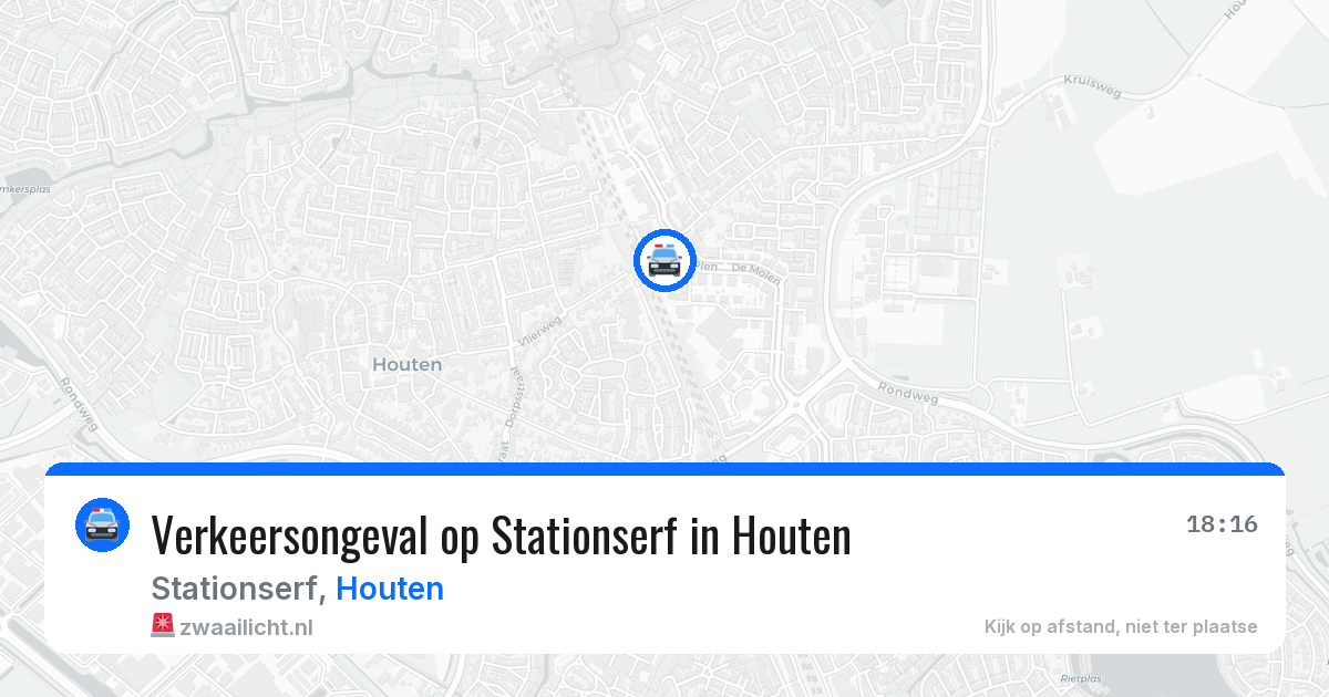Verkeersongeval op Stationserf in Houten — 17 mrt 2026