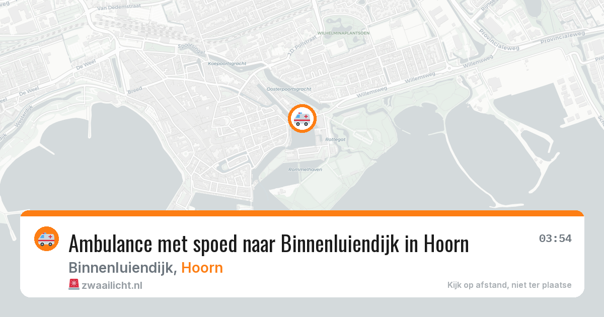 Ambulance met spoed naar Binnenluiendijk in Hoorn — 30 mrt 2026