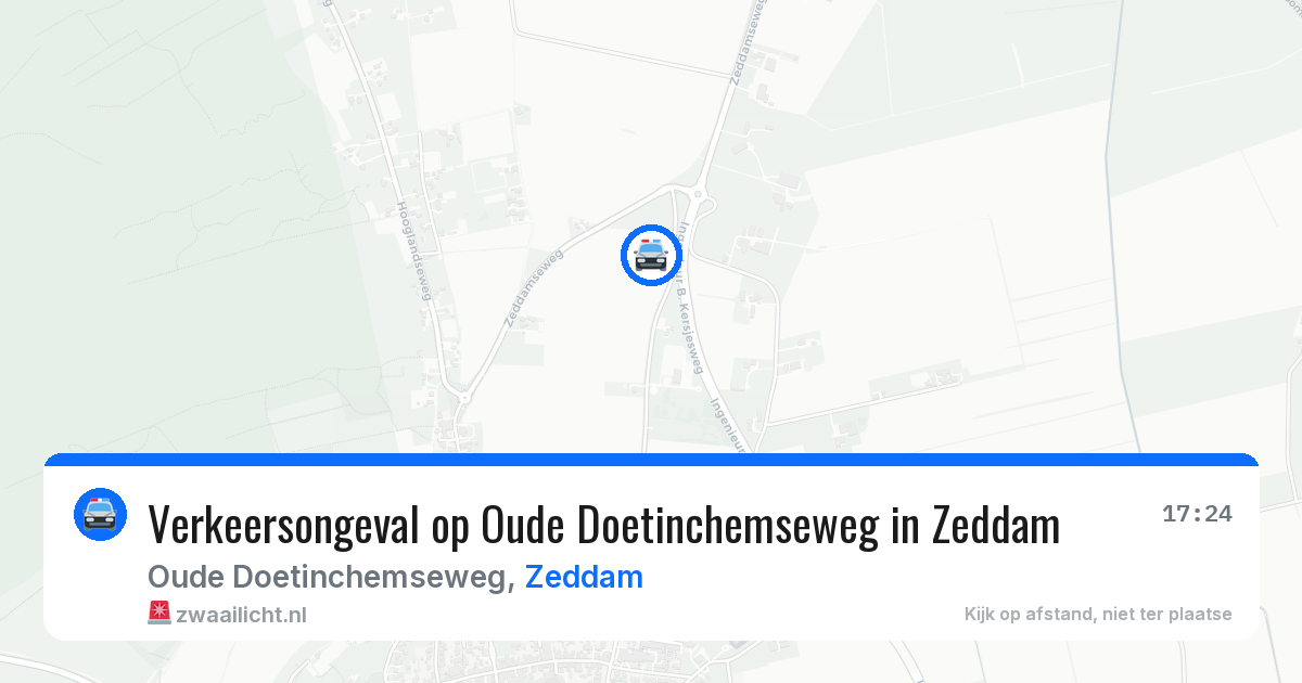 Verkeersongeval op Oude Doetinchemseweg in Zeddam — 24 feb 2026