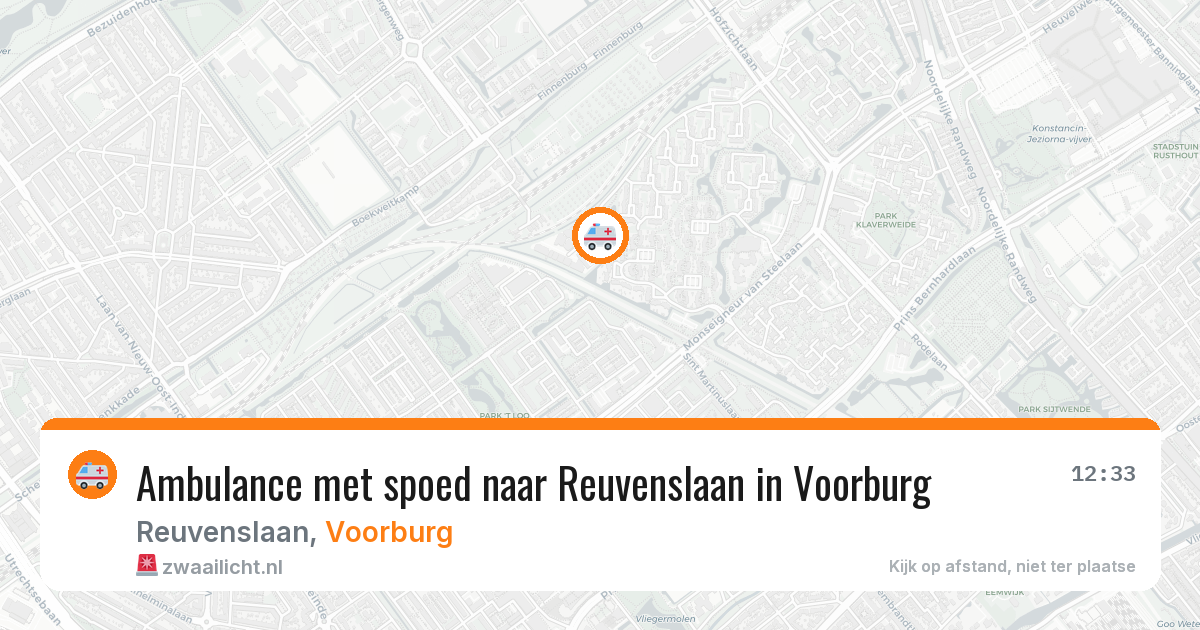 Ambulance met spoed naar Reuvenslaan in Voorburg — 24 jun 2026